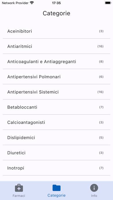 Farmaci Cuore Pediatrico Schermata dell'app