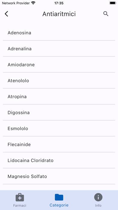 Farmaci Cuore Pediatrico Schermata dell'app