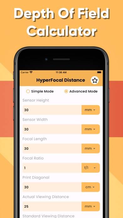 HyperFocal Pro App-Screenshot #2