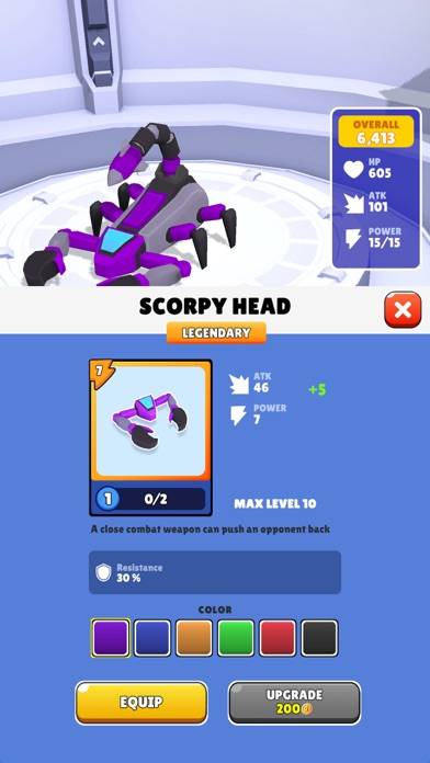 Pocket Bots schermata del gioco