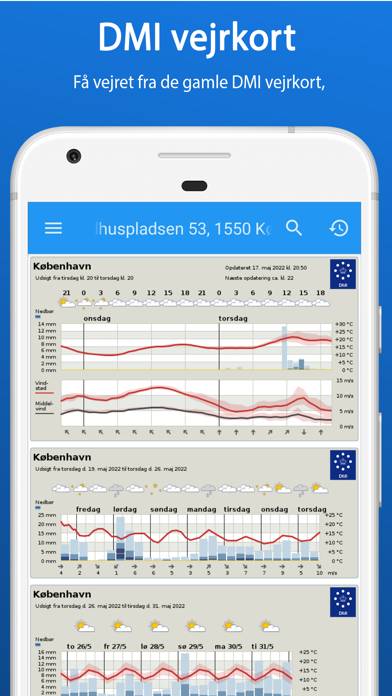 ByVejr – DMI – Yr App skärmdump #2