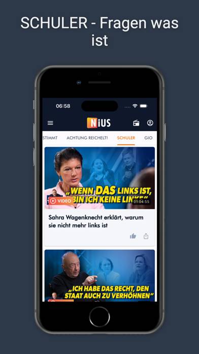 Nius App-Screenshot