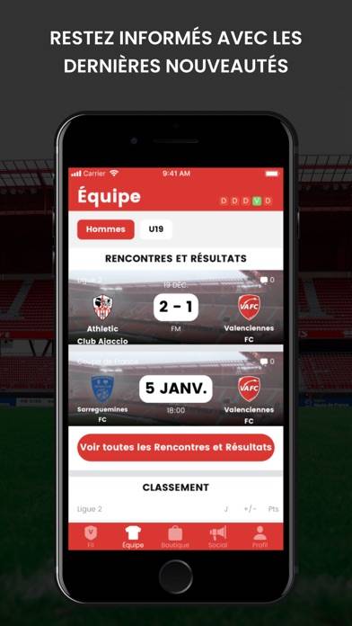 Valenciennes FC App screenshot