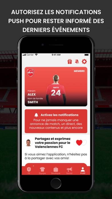 Valenciennes FC App screenshot