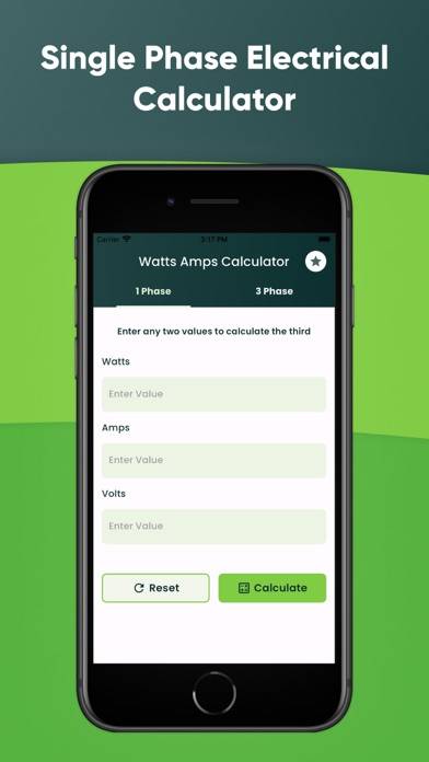 Watts Amps Volts Calculator App skärmdump #2