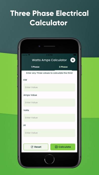 Watts Amps Volts Calculator App skärmdump #4