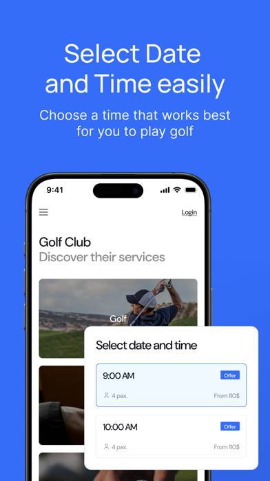 Golfmanager Captura de pantalla de la aplicación