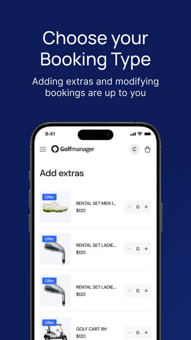 Golfmanager Captura de pantalla de la aplicación