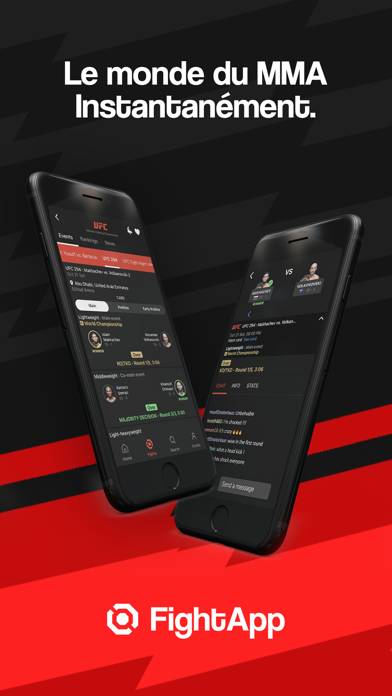 FightApp - Résultats de MMA capture d'écran