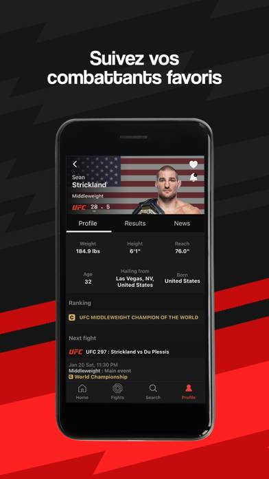 FightApp Capture d'écran de l'application