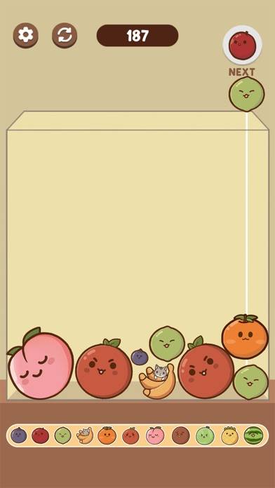 Watermelon Game: Kawaii Fruit capture d'écran