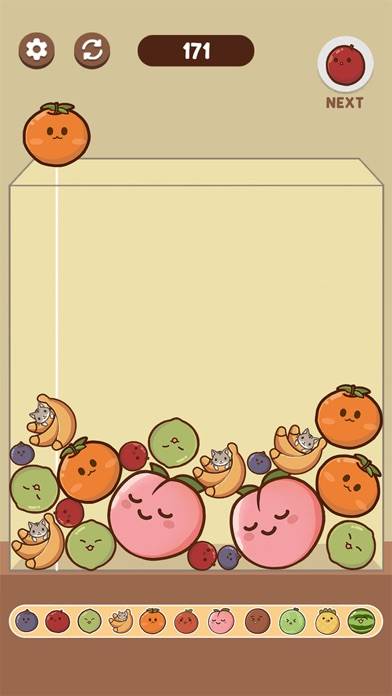 Watermelon Game: Kawaii Fruit Capture d'écran de l'application #2