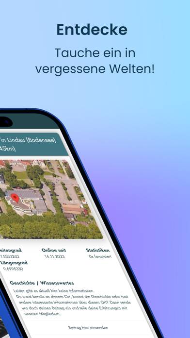 Lost Place App App-Screenshot