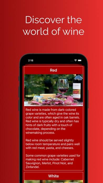 Winerino App skärmdump #2