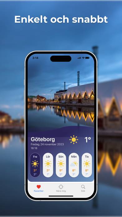VäderKam: Väder & Webbkameror App skärmdump