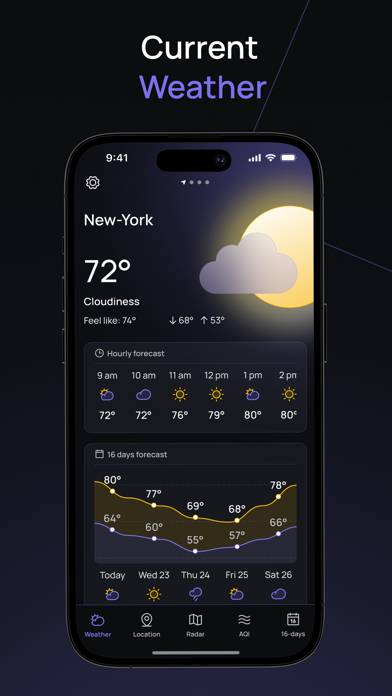 Weather Forecast & Live Radar App screenshot #2