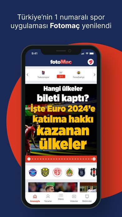 FOTOMAÇ–spor haberleri Uygulama ekran görüntüsü #1
