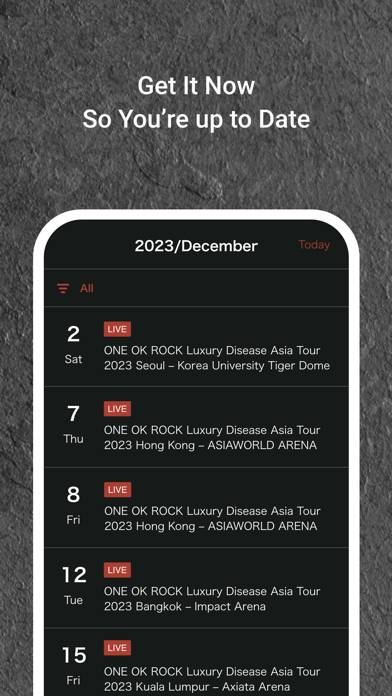 One Ok Rock App screenshot #2