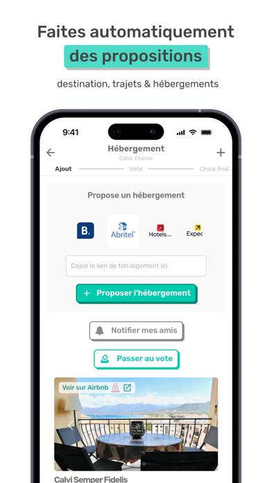 SmarTrips • Voyage entre amis Capture d'écran de l'application