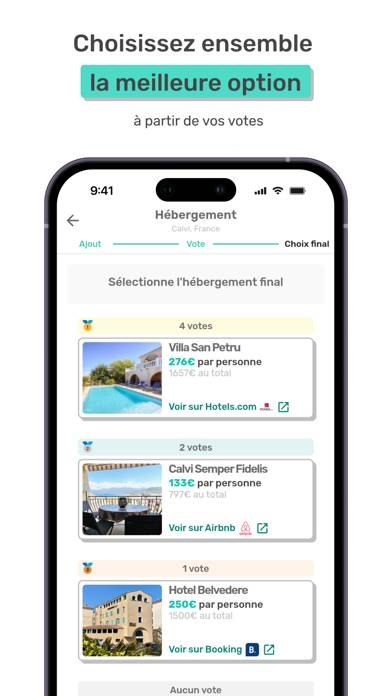 SmarTrips • Voyage entre amis Capture d'écran de l'application