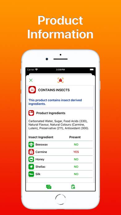 Insect Food Scan Capture d'écran de l'application #2