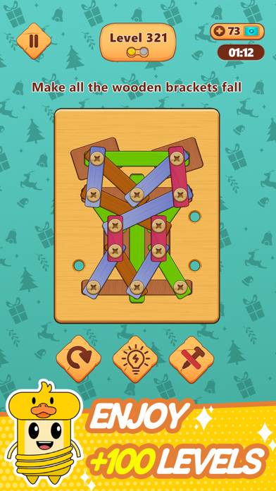 Wood Nuts & Bolts Puzzle App preview #2