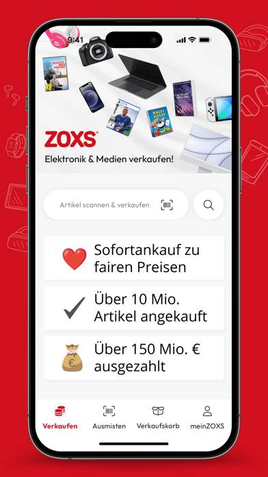 ZOXS: Alles sofort verkaufen App-Screenshot