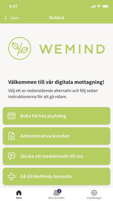 WeMind App skärmdump #2