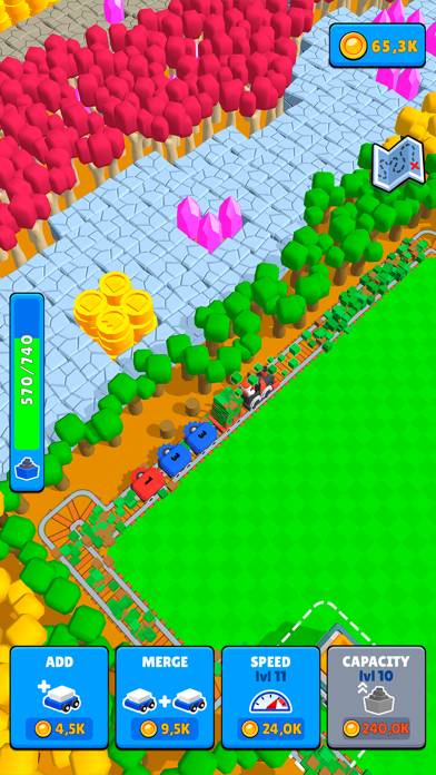 Train Miner: Idle Railway Game Скриншот приложения #1