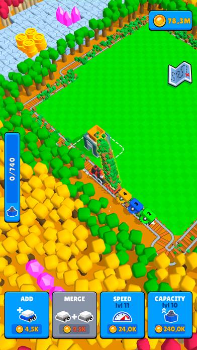 Train Miner: Idle Railway Game Uygulama ekran görüntüsü #2