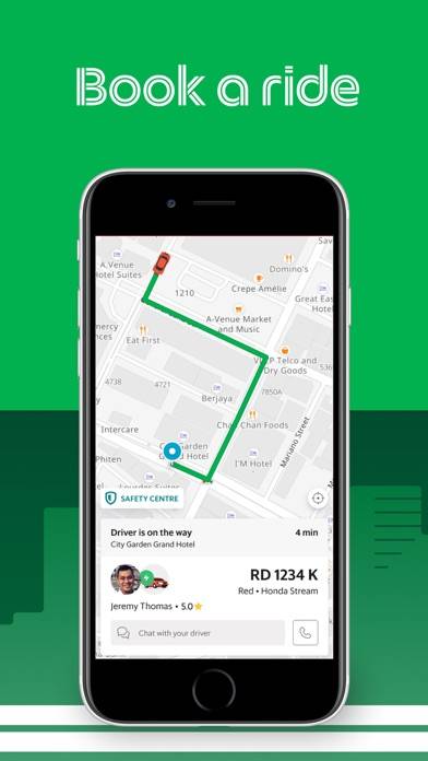 Grab: Taxi Ride, Food Delivery Schermata dell'app #3