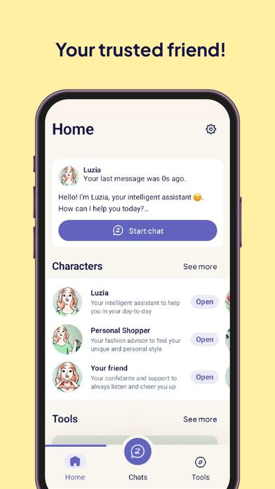 Luzia: Tu Asistente IA Captura de pantalla de la aplicación