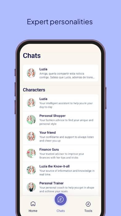 Luzia: Tu Asistente IA Captura de pantalla de la aplicación