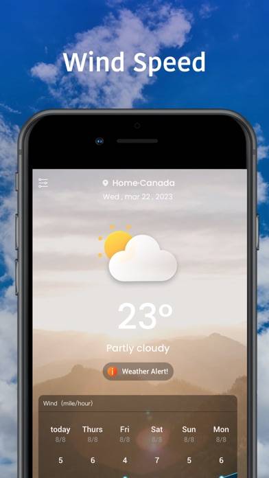 Weather Today Capture d'écran de l'application