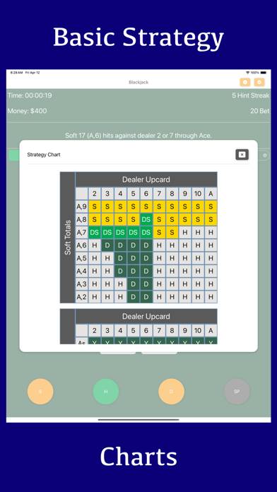 Blackjack Strategy Training game screenshot