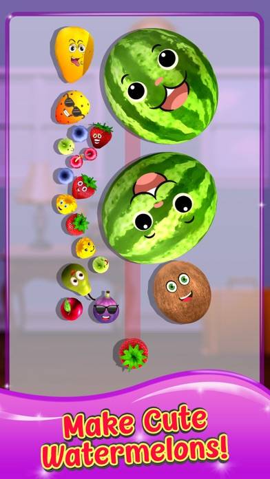 Watermelon 3D Fruit Merge Game App screenshot #1