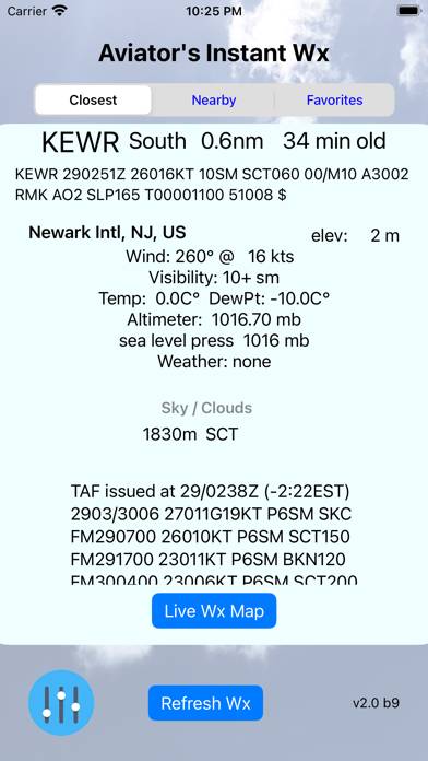 Aviator's Instant Weather screenshot