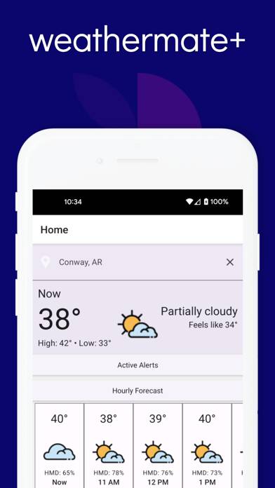 Weathermate plus App skärmdump #1