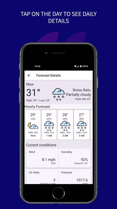 Weathermate plus App skärmdump #6