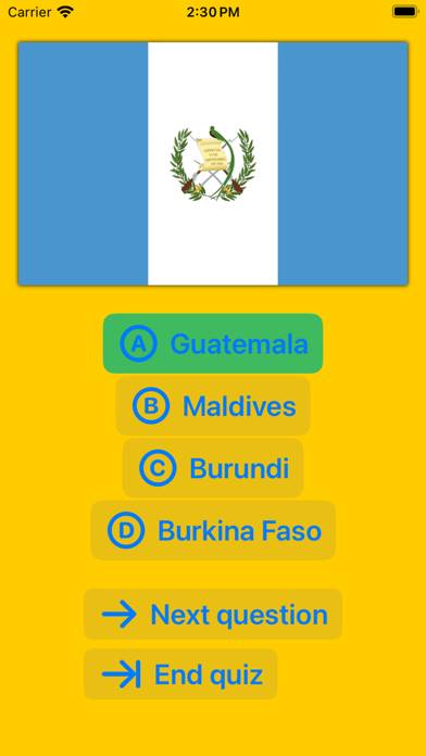 Super Flags: Flag Quiz Schermata dell'app #3
