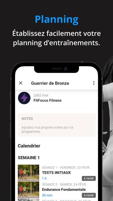 FitFocus Fitness Capture d'écran de l'application #6
