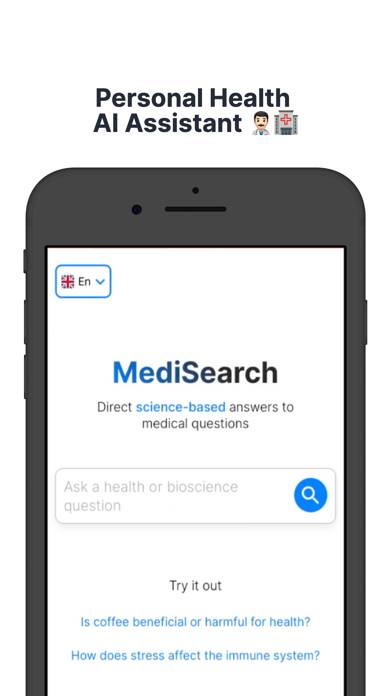 MediSearch AI Captura de pantalla de la aplicación #1