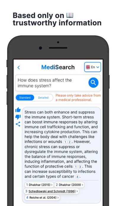 MediSearch AI Captura de pantalla de la aplicación #2