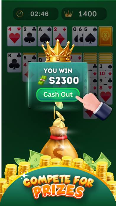 Win Real Cash solitaire Skill capture d'écran du jeu