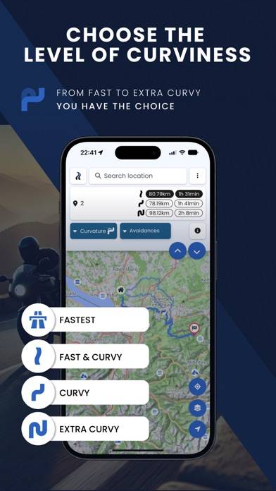 Kurviger Motorcycle Navigation App-Screenshot #5