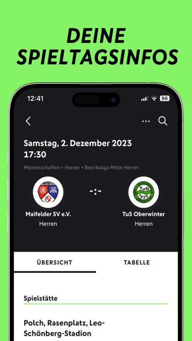 Next Fussball.de App-Screenshot