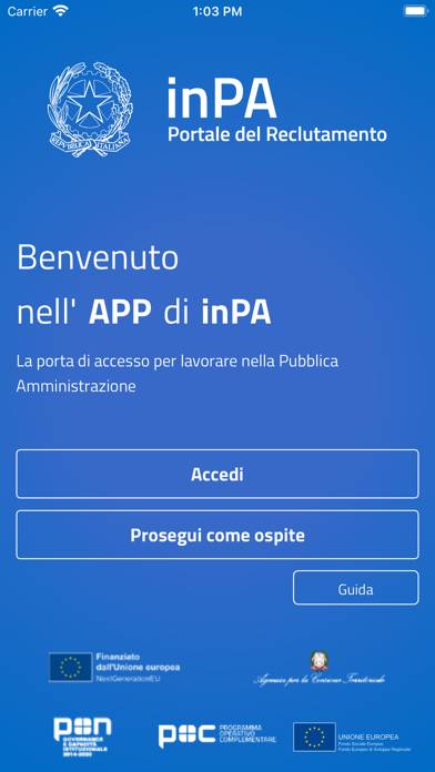 InPA Schermata dell'app #1