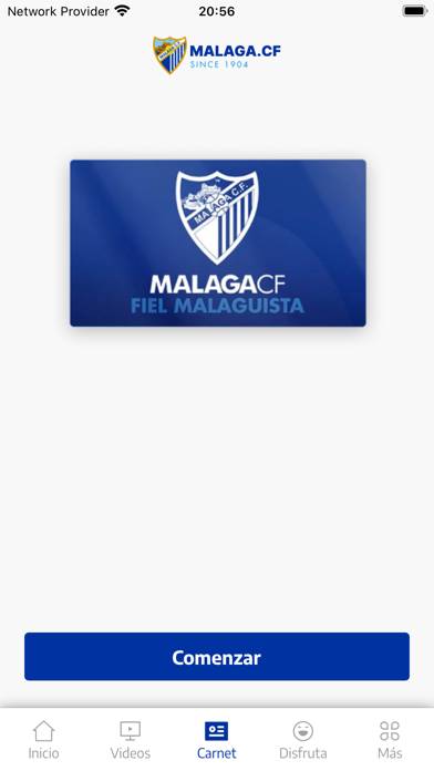 Málaga CF Oficial Captura de pantalla de la aplicación