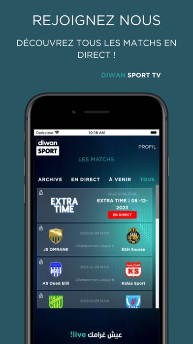 DiwanSports Capture d'écran de l'application