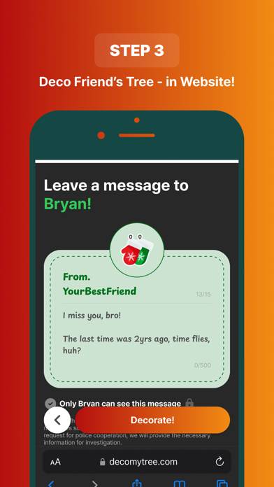Deco My Tree : X-mas Messages Captura de pantalla de la aplicación #5
